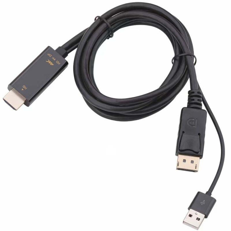 H147 180cm 4K 60Hz HDMI To DP Adapter With Power Supply HD Converter - Converter by PMC Jewellery | Online Shopping South Africa | PMC Jewellery | Buy Now Pay Later Mobicred