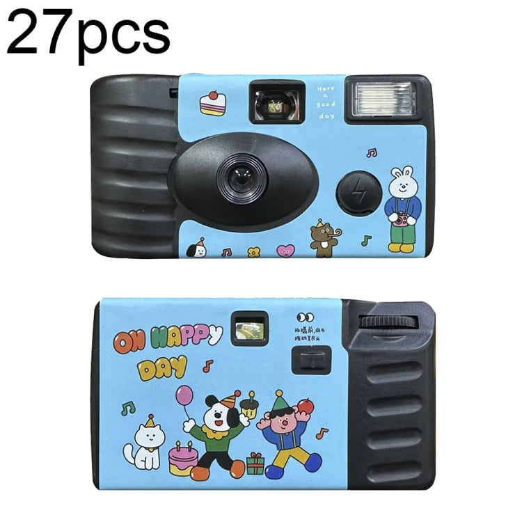 27pcs Happy Day Retro Film Camera Waterproof Cartoon Decorative Stickers without Camera - Children Cameras by PMC Jewellery | Online Shopping South Africa | PMC Jewellery | Buy Now Pay Later Mobicred