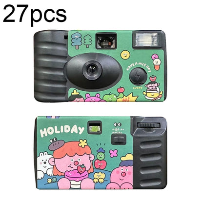 27pcs Holidays Retro Film Camera Waterproof Cartoon Decorative Stickers without Camera - Children Cameras by PMC Jewellery | Online Shopping South Africa | PMC Jewellery | Buy Now Pay Later Mobicred