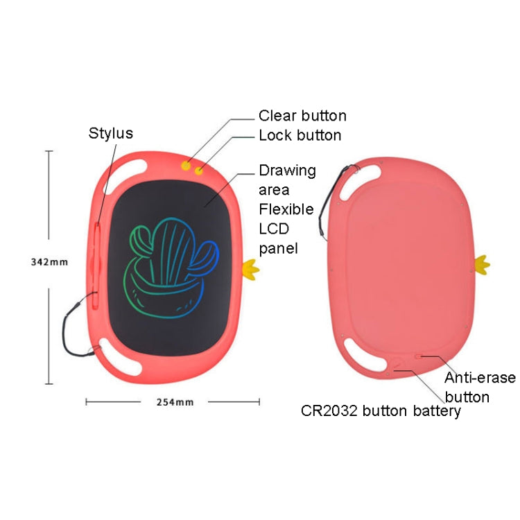 13 inch LCD Writing Board Big Screen Colorful Drawing Board(Light Pink) -  by PMC Jewellery | Online Shopping South Africa | PMC Jewellery | Buy Now Pay Later Mobicred