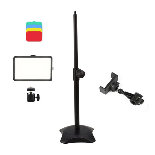 8 Inch 3200-5500K Three-color Temperature Photography Flat-panel Live Fill Light,Spec: 42cm Bracket - Selfie Light by PMC Jewellery | Online Shopping South Africa | PMC Jewellery | Buy Now Pay Later Mobicred