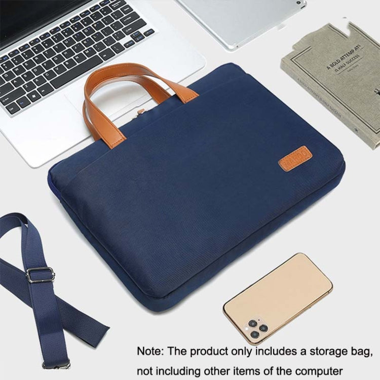 For MacBook 13.3-14 Inches MAHOO 10188 Ultra-Thin Hand Computer Bag Messenger Laptop Bag, Color: Dark Blue - 13.3 inch by PMC Jewellery | Online Shopping South Africa | PMC Jewellery | Buy Now Pay Later Mobicred