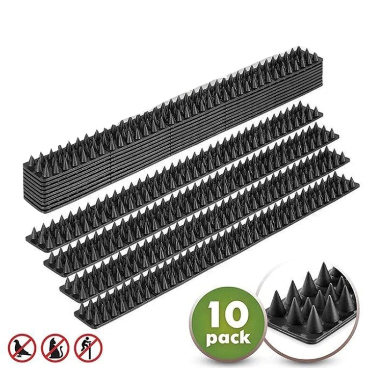 10pcs SK419 Power Equipment Line Anti-bird Thorn Roof Eaves Drive Bird Fence Anti-theft Electric Bird Thorn(Black) - Outdoor Insect Repellent by PMC Jewellery | Online Shopping South Africa | PMC Jewellery | Buy Now Pay Later Mobicred