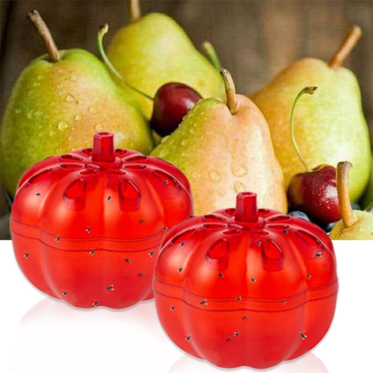 SK116 2pcs Small Pumpkin Fruit Fly Traps Fruit Flying Worm Catcher(Red) - Traps by PMC Jewellery | Online Shopping South Africa | PMC Jewellery | Buy Now Pay Later Mobicred