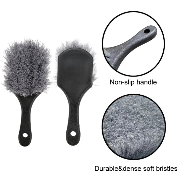 Multi-functional Wheel Washing Brush Carpet Cleaning Soft Brush, Color: Red Gray - Car washing supplies by PMC Jewellery | Online Shopping South Africa | PMC Jewellery | Buy Now Pay Later Mobicred