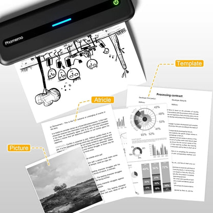 Phomemo M832 300dpi Wireless Thermal Portable Printer, Size: Letter Version(White) - Printer by Phomemo | Online Shopping South Africa | PMC Jewellery | Buy Now Pay Later Mobicred