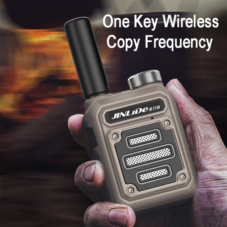 JINLIDE 3-5km 8W 6000mAh Hand-held Walkie Talkie Wireless Copy Frequency Ham Radio(Green) - Handheld Walkie Talkie by PMC Jewellery | Online Shopping South Africa | PMC Jewellery | Buy Now Pay Later Mobicred