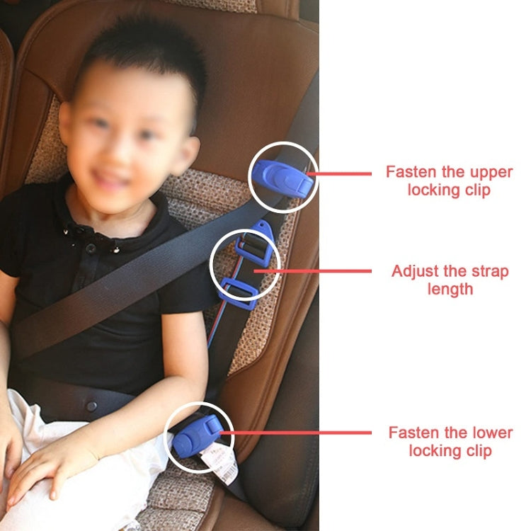 Car Child Seat Safety Belt Adjustment Anti-collision Limit Fixer(Blue) - Seat Accessories by PMC Jewellery | Online Shopping South Africa | PMC Jewellery