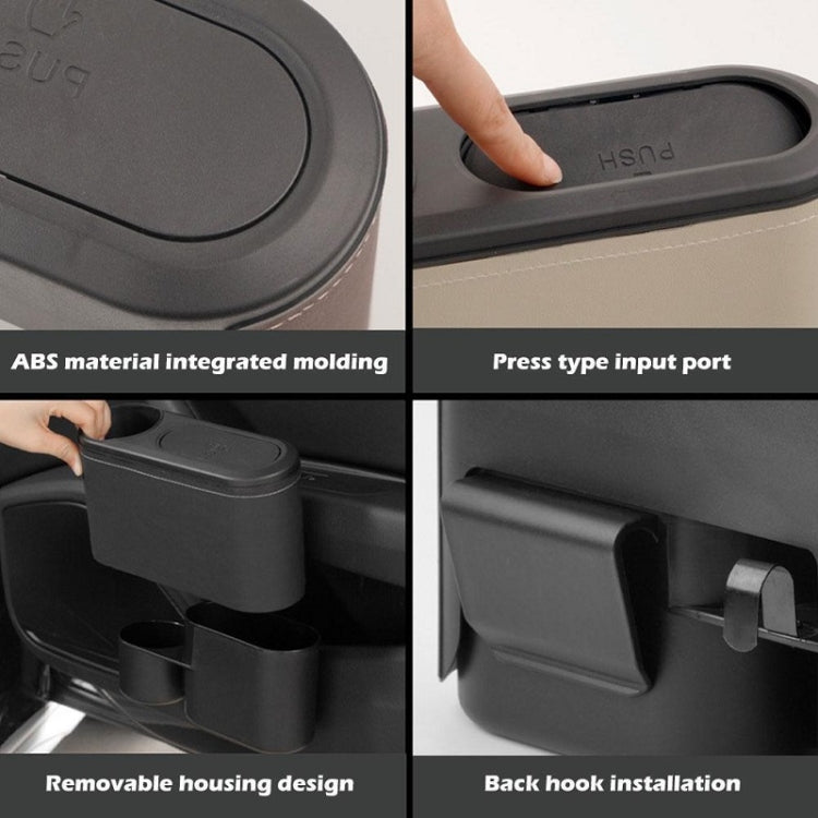 Car Seat Water Cup Holder Umbrella Storage Box Trash Can, Color: Black Leather - Stowing Tidying by PMC Jewellery | Online Shopping South Africa | PMC Jewellery | Buy Now Pay Later Mobicred