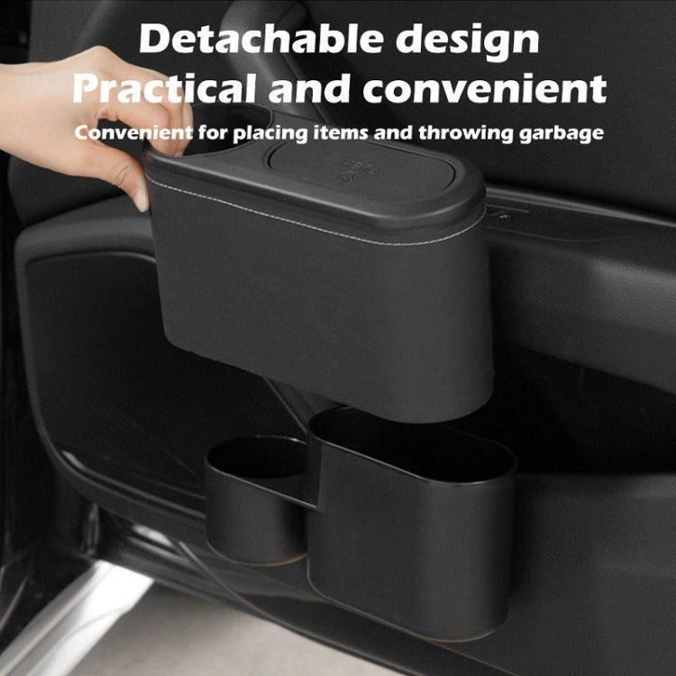 Car Seat Water Cup Holder Umbrella Storage Box Trash Can, Color: Black Leather - Stowing Tidying by PMC Jewellery | Online Shopping South Africa | PMC Jewellery | Buy Now Pay Later Mobicred