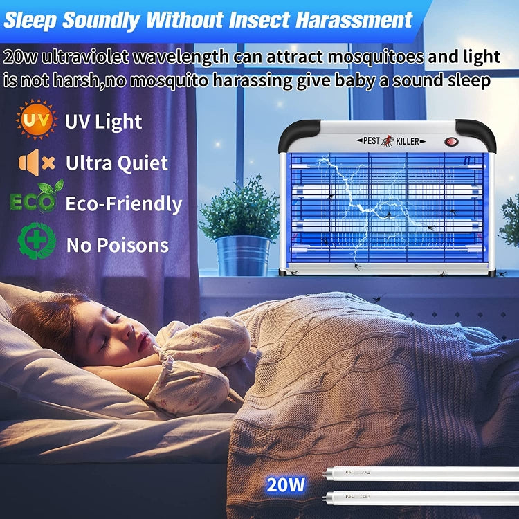 SK611 Indoor Household 20W Electric Shock Mosquito Killer Lamp High Voltage Hotel Fly Killer Lamp(EU Plug) - Repellents by PMC Jewellery | Online Shopping South Africa | PMC Jewellery | Buy Now Pay Later Mobicred