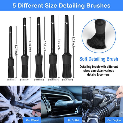 24pcs/set WRS-CS29 Car Wash Cleaning Brush Set Car Interior Crevice Cleaning Electric Drill Brush - Car washing supplies by PMC Jewellery | Online Shopping South Africa | PMC Jewellery | Buy Now Pay Later Mobicred