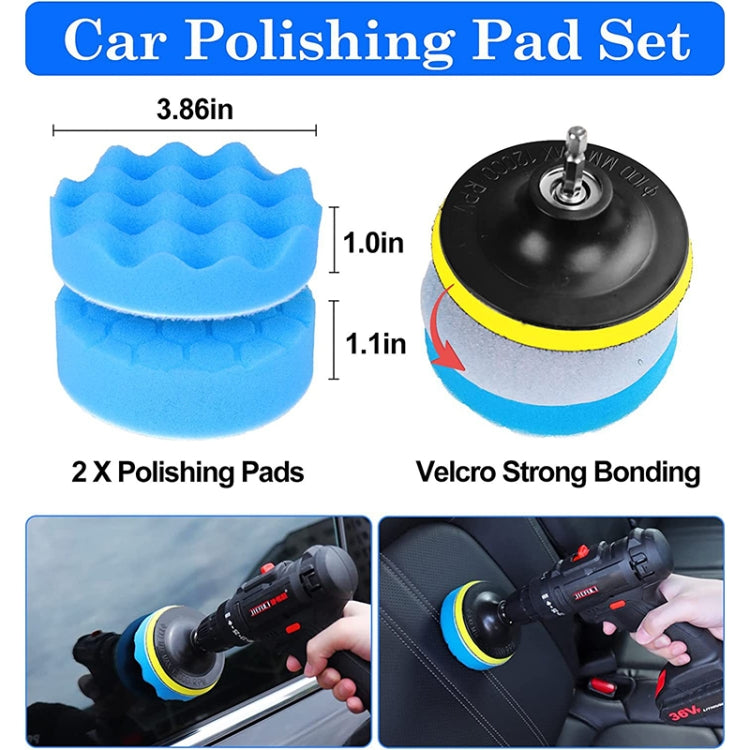 24pcs/set WRS-CS29 Car Wash Cleaning Brush Set Car Interior Crevice Cleaning Electric Drill Brush - Car washing supplies by PMC Jewellery | Online Shopping South Africa | PMC Jewellery | Buy Now Pay Later Mobicred