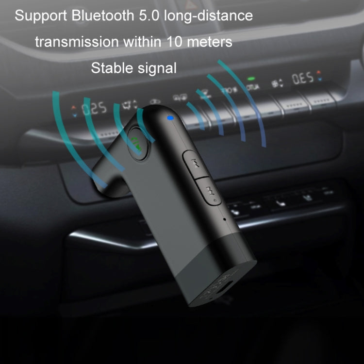 S-18 Car Mini AUX Audio Adapter Wireless Bluetooth 5.0 Receiver - Bluetooth Car Kits by PMC Jewellery | Online Shopping South Africa | PMC Jewellery | Buy Now Pay Later Mobicred