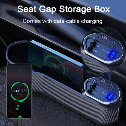 Vehicle Seat Gap Storage Box Organizer Front Seat Console Side Pocket ,Spec: Wireless Charging Upgrade Wire - Stowing Tidying by PMC Jewellery | Online Shopping South Africa | PMC Jewellery | Buy Now Pay Later Mobicred