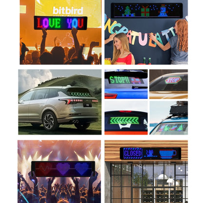 532x90mm Vehicle Rear Window Color Flexible LED Electronic Screen - Car Monitor by PMC Jewellery | Online Shopping South Africa | PMC Jewellery