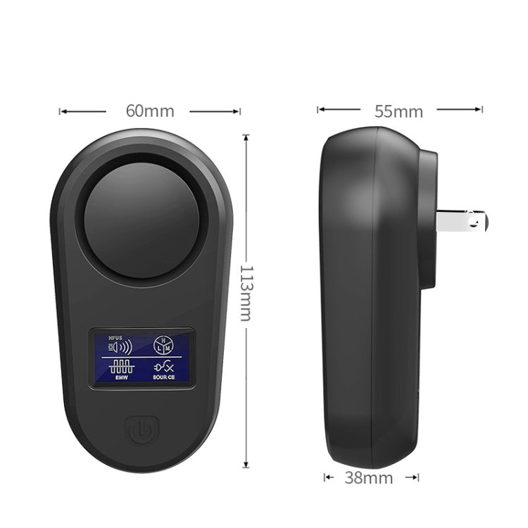 High Power Display Ultrasonic Mouse Repellent Mosquito Repellent Home Intelligent Insect Repellent AU Plug(Black) - Repellents by PMC Jewellery | Online Shopping South Africa | PMC Jewellery | Buy Now Pay Later Mobicred