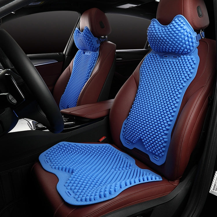 Silicone Car Summer Breathable Cool Pad, Color: Headrest Black - Seat Accessories by PMC Jewellery | Online Shopping South Africa | PMC Jewellery | Buy Now Pay Later Mobicred