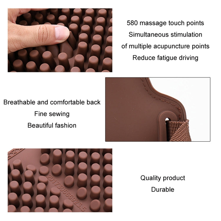 Silicone Car Summer Breathable Cool Pad, Color: Headrest Coffee - Seat Accessories by PMC Jewellery | Online Shopping South Africa | PMC Jewellery | Buy Now Pay Later Mobicred