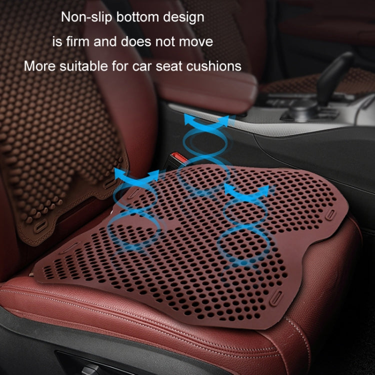 Silicone Car Seat Cushion Summer Breathable Cool Pad, Color: Rear Cushion Black - Seat Accessories by PMC Jewellery | Online Shopping South Africa | PMC Jewellery | Buy Now Pay Later Mobicred