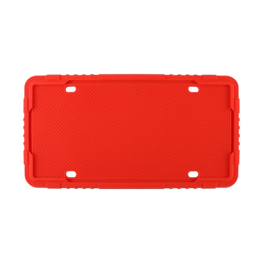 For North American Models Silicone License Plate Frame, Specification: 1pcs Red - License Plate Covers & Frames by PMC Jewellery | Online Shopping South Africa | PMC Jewellery | Buy Now Pay Later Mobicred