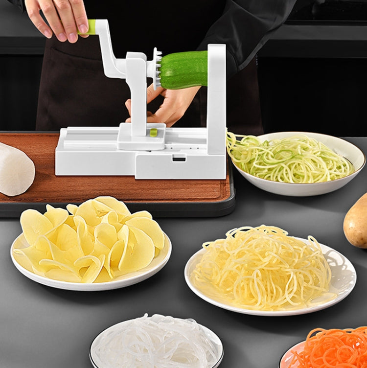 Grater Vegetable Potato Spiral Slicer Whirlwind Fruit Vegetable Spiral Machine, Color: White - Cutter & Peeler by PMC Jewellery | Online Shopping South Africa | PMC Jewellery