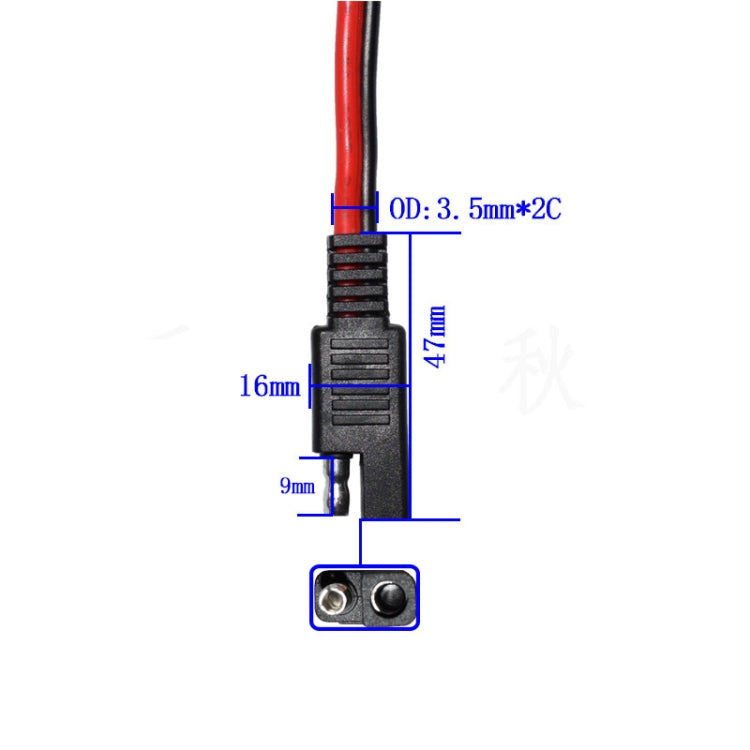 2pcs 20A Solar Car Battery SAE Power Extension Cable 15cm - DIY Cables by PMC Jewellery | Online Shopping South Africa | PMC Jewellery | Buy Now Pay Later Mobicred