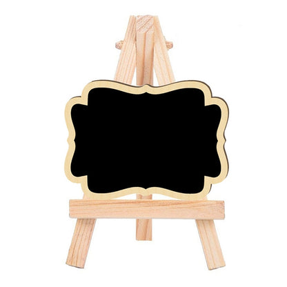 Small Party Shop Message Blackboard Ornaments Pine Tripod Decorative Message Board(Big Wave) - Message Boards by PMC Jewellery | Online Shopping South Africa | PMC Jewellery