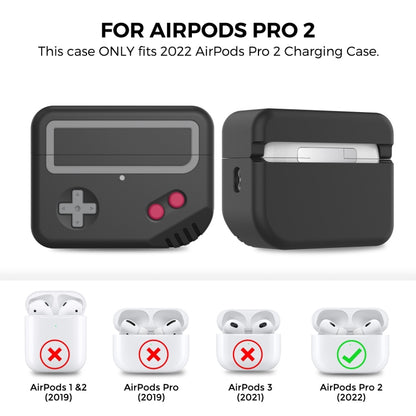 For AirPods Pro 2 AhaStyle PT-JY07 Split Silicone Cartoon Earphone Protective Case(Gray) - For AirPods Pro 2 by AhaStyle | Online Shopping South Africa | PMC Jewellery | Buy Now Pay Later Mobicred