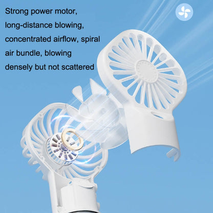 FL06 Handheld Spray Hydrating Fan USB Portable Desktop Student Dormitory Mini Fan(Hall Black) - Electric Fans by PMC Jewellery | Online Shopping South Africa | PMC Jewellery