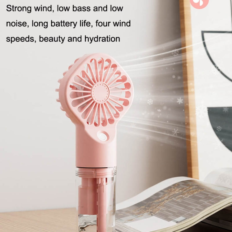 FL06 Handheld Spray Hydrating Fan USB Portable Desktop Student Dormitory Mini Fan(Hall Black) - Electric Fans by PMC Jewellery | Online Shopping South Africa | PMC Jewellery