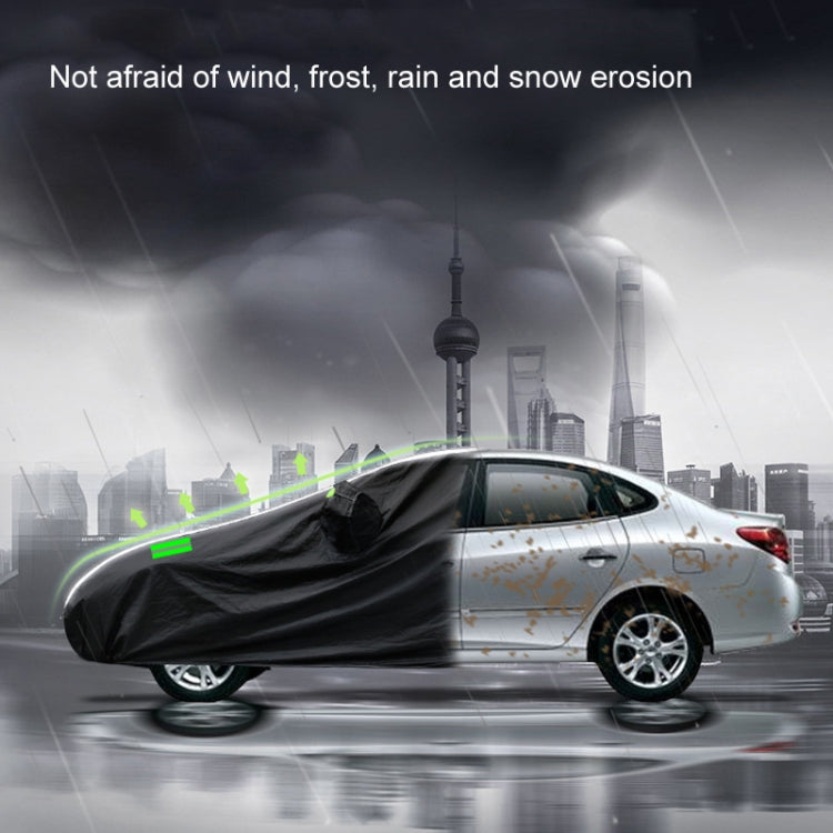 190T Silver Coated Cloth Car Rain Sun Protection Car Cover with Reflective Strip, Size: XXL - PE Material by PMC Jewellery | Online Shopping South Africa | PMC Jewellery | Buy Now Pay Later Mobicred