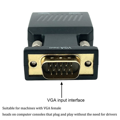 VGA to HDMI Projector HDMI Adapter With Audio Cable Computer HD Converter - Adapter by PMC Jewellery | Online Shopping South Africa | PMC Jewellery | Buy Now Pay Later Mobicred