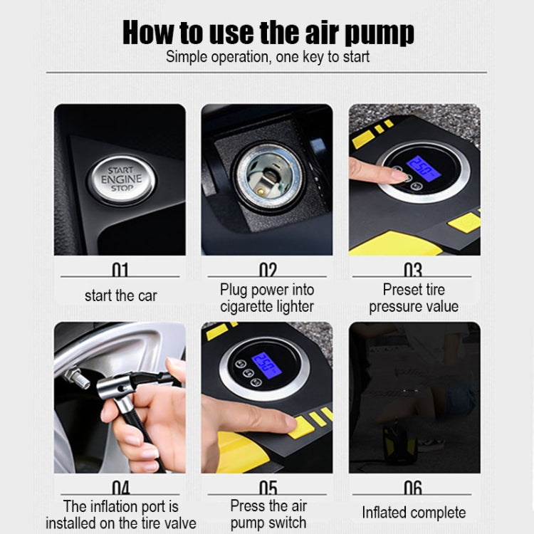 SUITU  ST-5002 DC 12V Car Air Compressor Tire Inflator 150 PSI Auto Air Pump Digital Display Model - Inflatable Pump by SUITU | Online Shopping South Africa | PMC Jewellery