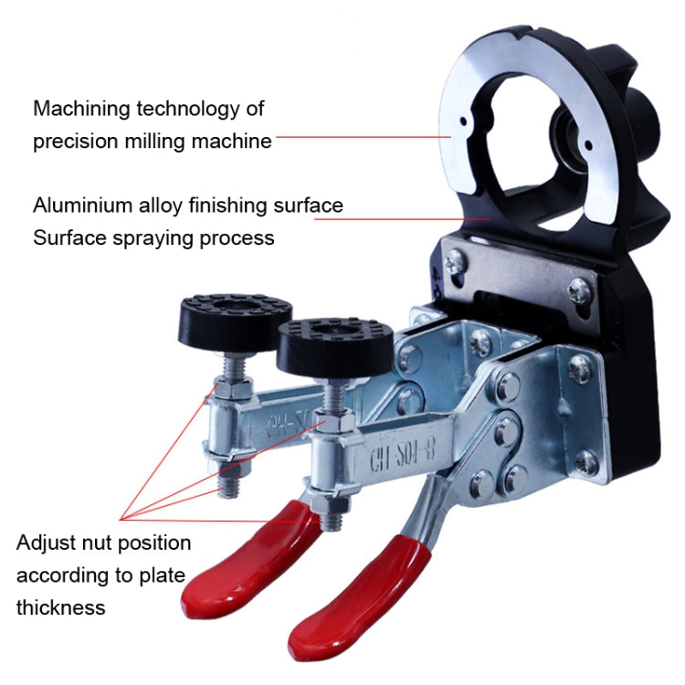 8 In 1 Aluminum Alloy 35mm Hinge Opener Hinge Punch Positioning Tool - Others by PMC Jewellery | Online Shopping South Africa | PMC Jewellery