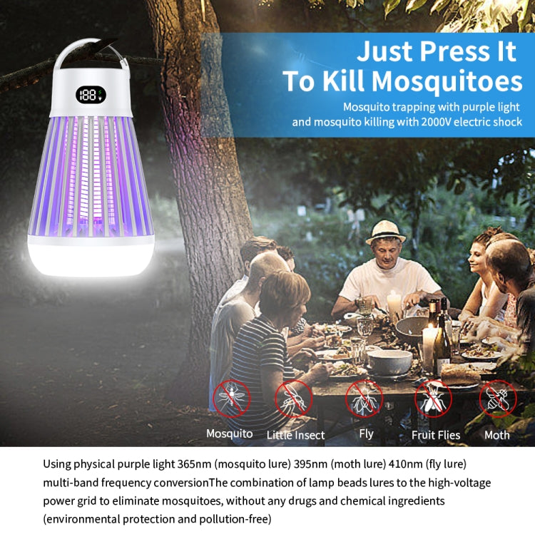 J03 Multi-Functional Digital Display Electric Mosquito Light Portable Home And Outdoor Camping Mosquito Killer(Black) - Repellents by PMC Jewellery | Online Shopping South Africa | PMC Jewellery | Buy Now Pay Later Mobicred