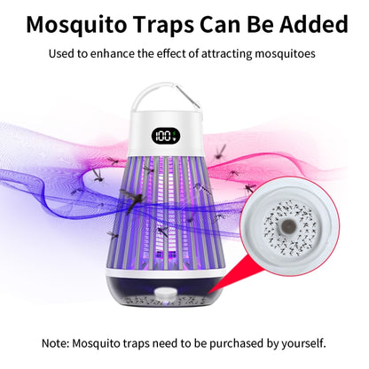 J03 Multi-Functional Digital Display Electric Mosquito Light Portable Home And Outdoor Camping Mosquito Killer(White) - Repellents by PMC Jewellery | Online Shopping South Africa | PMC Jewellery | Buy Now Pay Later Mobicred