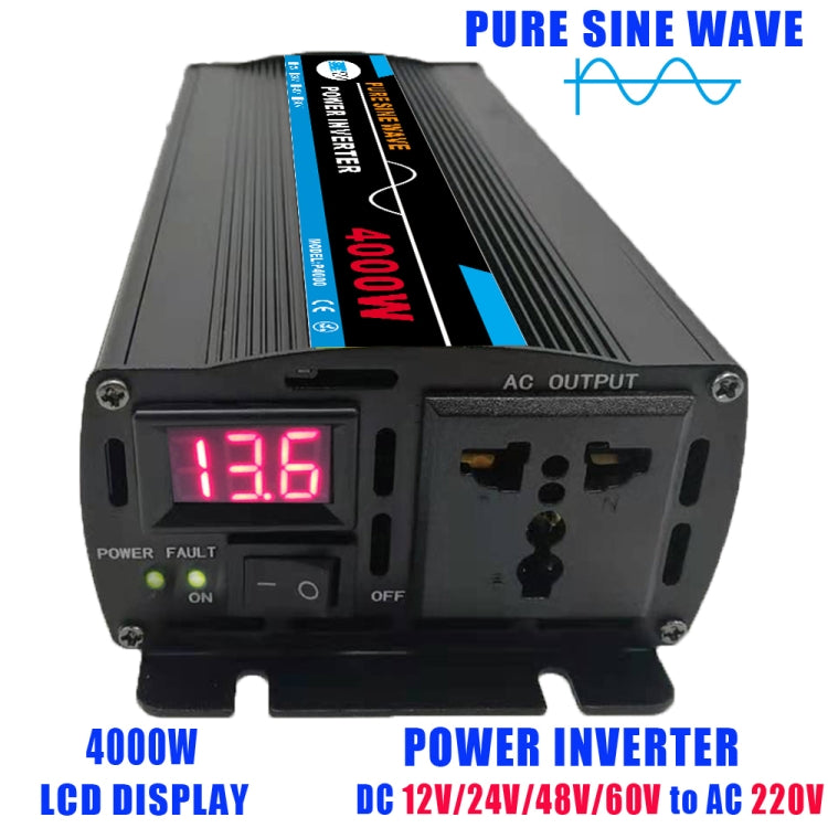 4000W (Actual 800W) 12V to 220V High Power Car Sine Wave Inverter Power Converter - Pure Sine Wave by PMC Jewellery | Online Shopping South Africa | PMC Jewellery