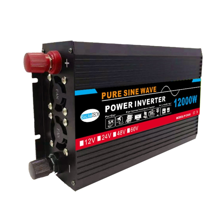 12000W (Actual 2000W) 60V to 220V High Power Car Sine Wave Inverter Power Converter - Pure Sine Wave by PMC Jewellery | Online Shopping South Africa | PMC Jewellery