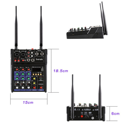 G4-M1 4-way Mixer with Wireless Microphone Effect Device Small K Song Recording Bluetooth Mixer - Live Sound Effects Processors by PMC Jewellery | Online Shopping South Africa | PMC Jewellery | Buy Now Pay Later Mobicred