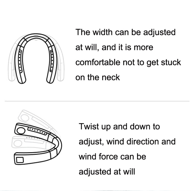 WT-F54 Wind From All Sides Long Battery Life Semiconductor Cooling Hanging Neck Fan(White) - Electric Fans by PMC Jewellery | Online Shopping South Africa | PMC Jewellery | Buy Now Pay Later Mobicred