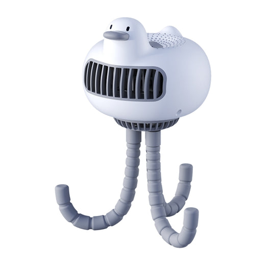 WT-E20 Stroller Fan USB Mute Portable Octopus High Air Volume Mini Fan, Style: Ordinary Type (White) - Electric Fans by PMC Jewellery | Online Shopping South Africa | PMC Jewellery | Buy Now Pay Later Mobicred