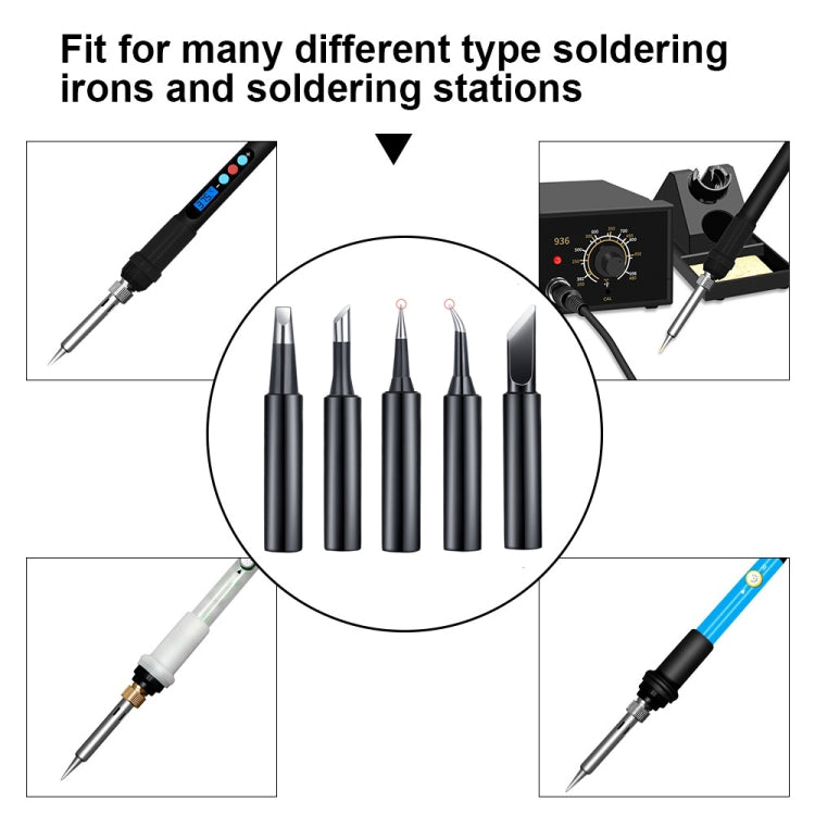 5-in-1 Universal 936 Soldering Station Solder Iron Welding Tip Head Set Black - Soldering Iron Tip by PMC Jewellery | Online Shopping South Africa | PMC Jewellery