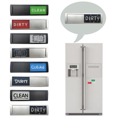 Dishwasher Magnet Clean Dirty Sign Double-Sided Refrigerator Magnet(Silver Love) - Dish Washers & Accessories by PMC Jewellery | Online Shopping South Africa | PMC Jewellery