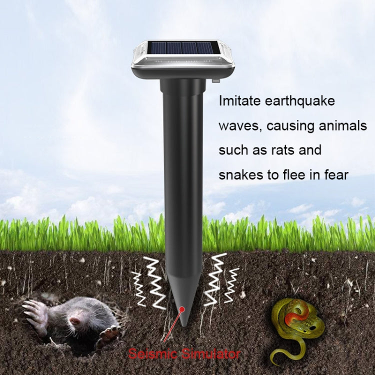 SJZ038 Outdoor Waterproof Solar Ultrasonic Rat Repeller Ultrasonic Animal Repeller, Color: Black - Outdoor Insect Repellent by PMC Jewellery | Online Shopping South Africa | PMC Jewellery