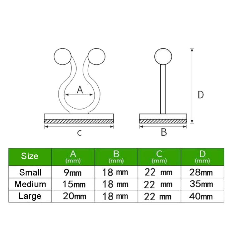 Medium 50pcs Plant Climbing Wall Buckle Vine Traceless Plant Fixer Self-Adhesive Hooks(Green) - Plant Support & Care by PMC Jewellery | Online Shopping South Africa | PMC Jewellery