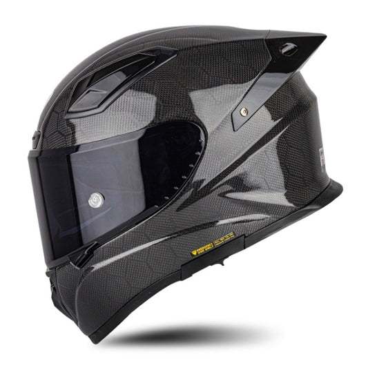 SOMAN Four Seasons Full Cover Motorcycle Helmet, Size: S(Snake Carbon Fiber Black) - Helmets by SOMAN | Online Shopping South Africa | PMC Jewellery | Buy Now Pay Later Mobicred