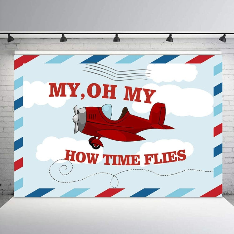 210x150cm Cartoon Small Aircraft Children Birthday Background Cloth - Birthday Party by PMC Jewellery | Online Shopping South Africa | PMC Jewellery