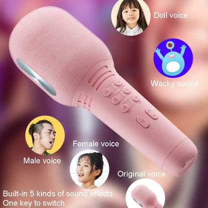 K9 Wireless Bluetooth Microphone Mobile Phone Sing Microphone(Pink) - Microphone by PMC Jewellery | Online Shopping South Africa | PMC Jewellery | Buy Now Pay Later Mobicred