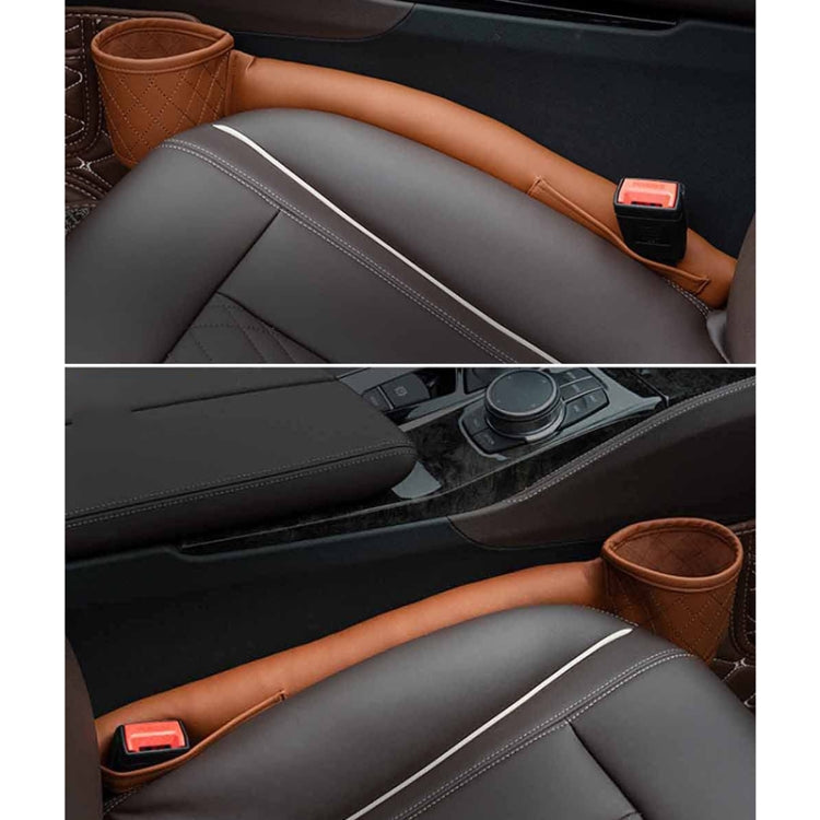 Car Seat Gap Leak-Proof Plugs Debris Storage Bag, Color: Dark Brown Co-pilot - Stowing Tidying by PMC Jewellery | Online Shopping South Africa | PMC Jewellery | Buy Now Pay Later Mobicred